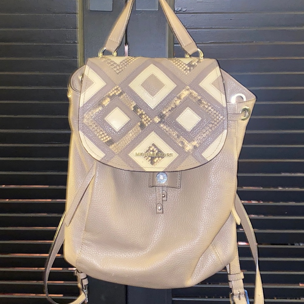 Michael Kors Leather Backpack Purse